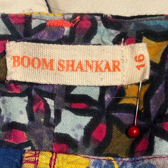 Boom Shankar Patchwork Shorts Size 16 - Picture 6 of 8